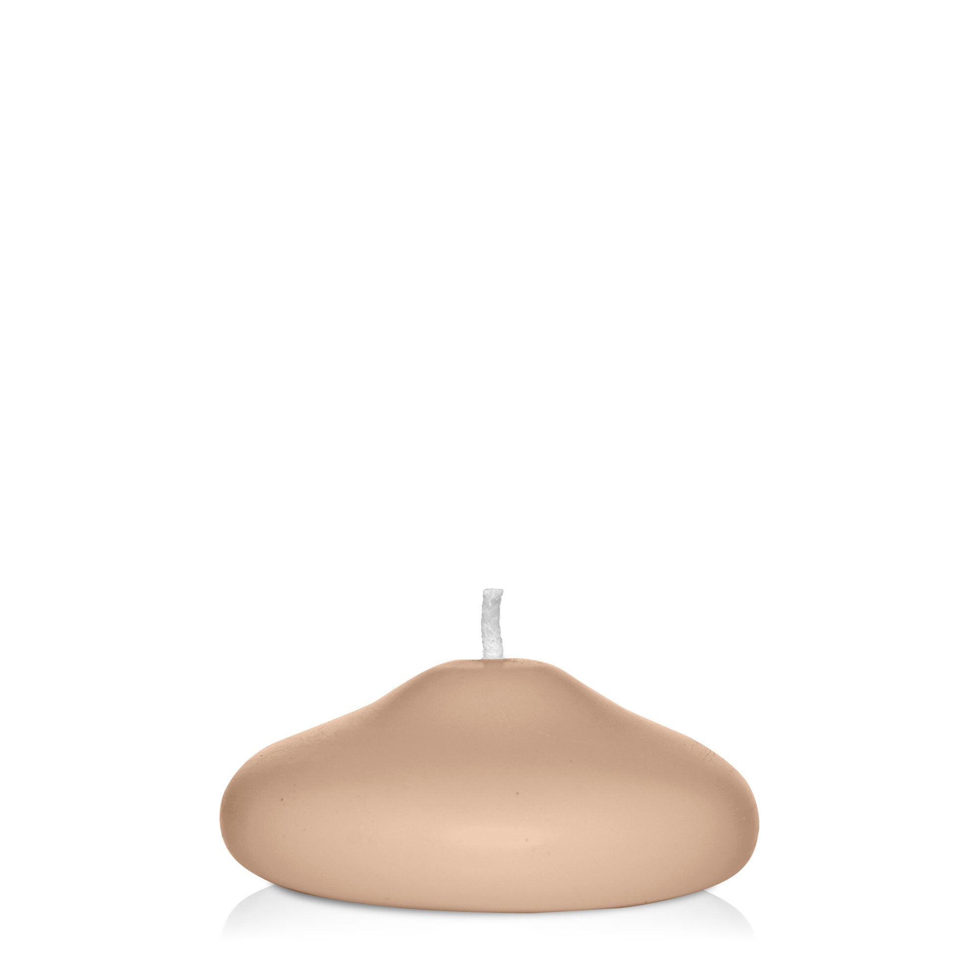 Latte 7cm Modern Floating Candle Pack of 1