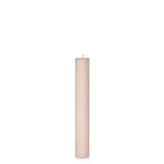 Vintage Blush 3.5cm x 25cm Fluted Pillar Pack of 1