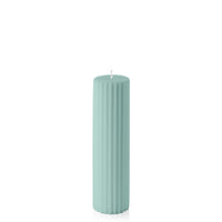 Sage Green 5cm x 20cm Fluted Pillar