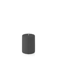 Black 7cm x 10cm Fluted Pillar