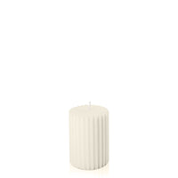 Ivory 7cm x 10cm Fluted Pillar