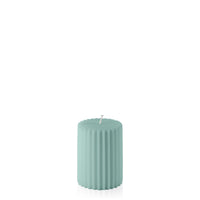 Sage Green 7cm x 10cm Fluted Pillar