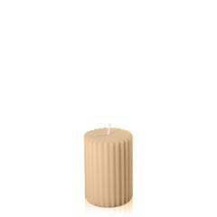 Toffee 7cm x 10cm Fluted Pillar Pack of 1