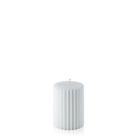 White 7cm x 10cm Fluted Pillar