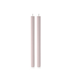 Antique Pink 30cm Fluted Dinner Candles Pack of 2