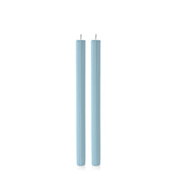French Blue 30cm Fluted Dinner Candles