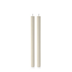 Ivory 30cm Fluted Dinner Candles Pack of 2