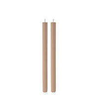Latte 30cm Fluted Dinner Candles
