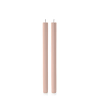 Nude 30cm Fluted Dinner Candles