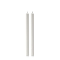 Stone 30cm Fluted Dinner Candles Pack of 2