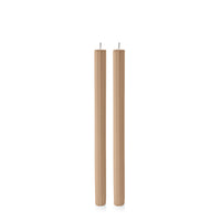 Toffee 30cm Fluted Dinner Candles