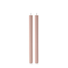 Vintage Blush 30cm Fluted Dinner Candles Pack of 2