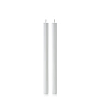 White 30cm Fluted Dinner Candles