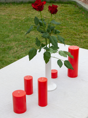 Scarlet 5cm x 10cm Slim Pillar Pack of 1