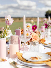 Pastel Pink 5cm x 15cm Slim Pillar Pack of 1