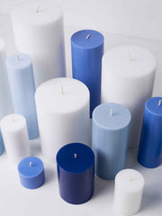 Navy 5cm x 20cm Slim Pillar Pack of 1