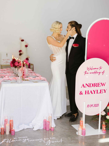 Red 5cm x 20cm Slim Pillar Pack of 1