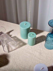 Sage Green 5cm x 7.5cm Slim Pillar Pack of 1