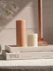 Toffee 5cm x 7.5cm Slim Pillar Pack of 1