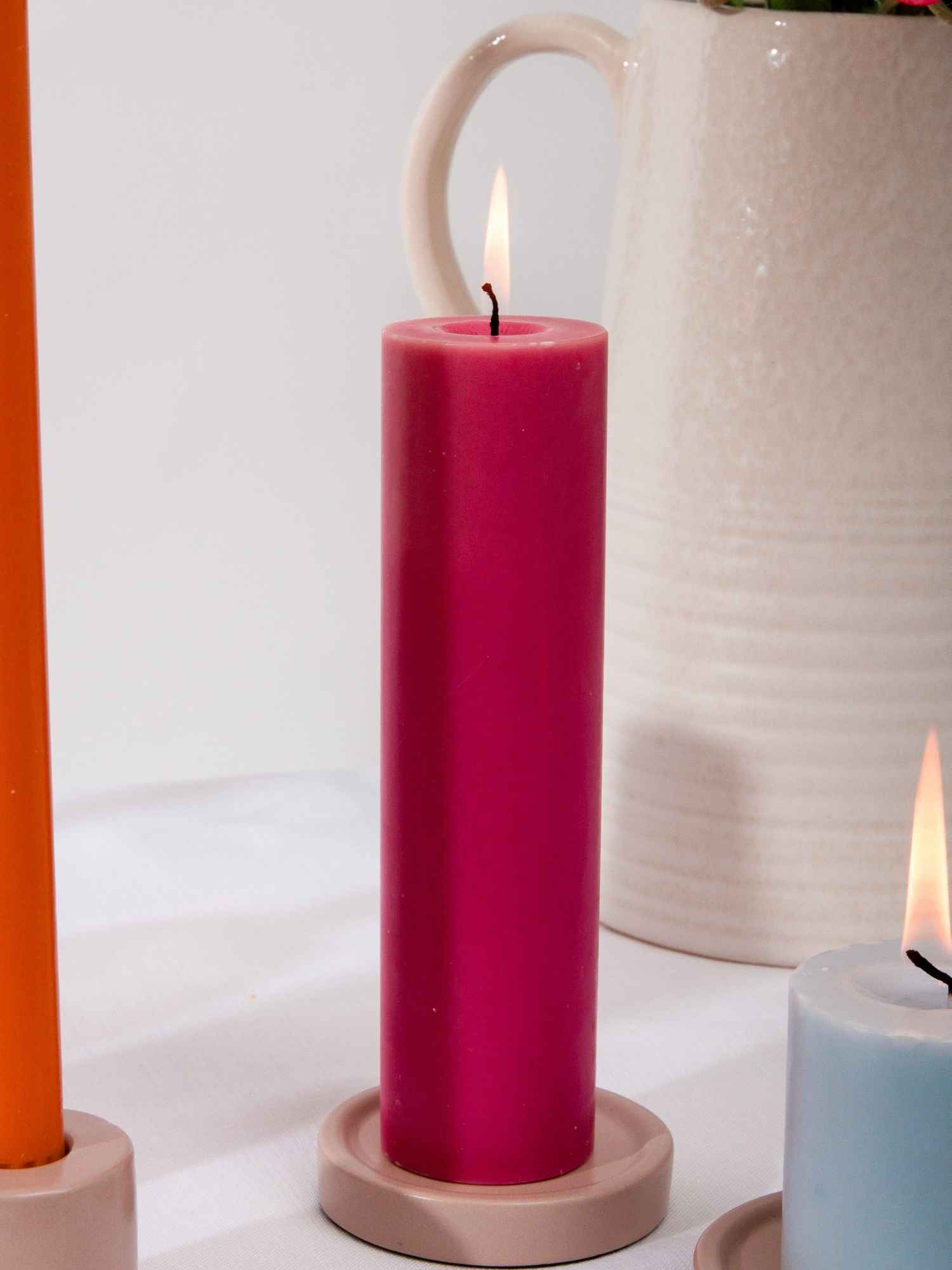 Magenta 7cm x 10cm Pillar Pack of 1