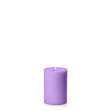 Purple 7cm x 10cm Pillar Pack of 1
