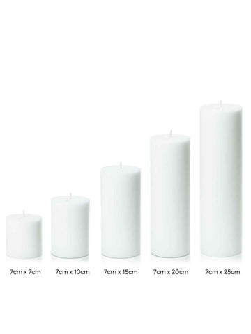 Stone 7cm x 10cm Pillar Pack of 1