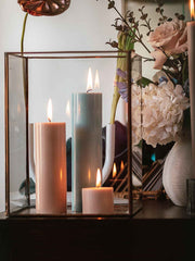 Pastel Teal 7cm x 20cm Pillar Pack of 1