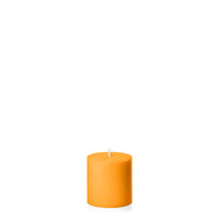 Orange 7cm x 7cm Pillar