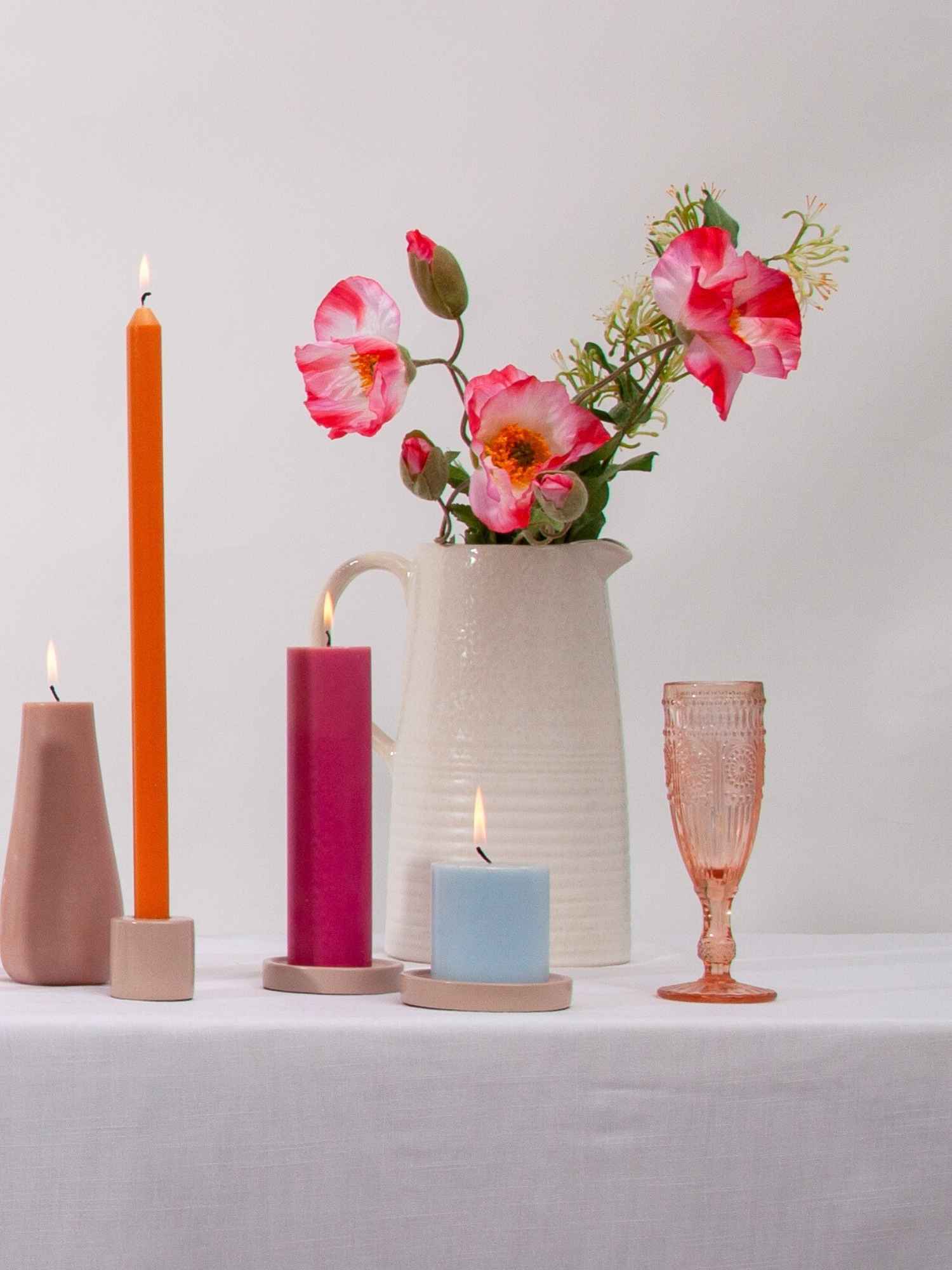 Pastel Blue 7cm x 7cm Pillar Pack of 1