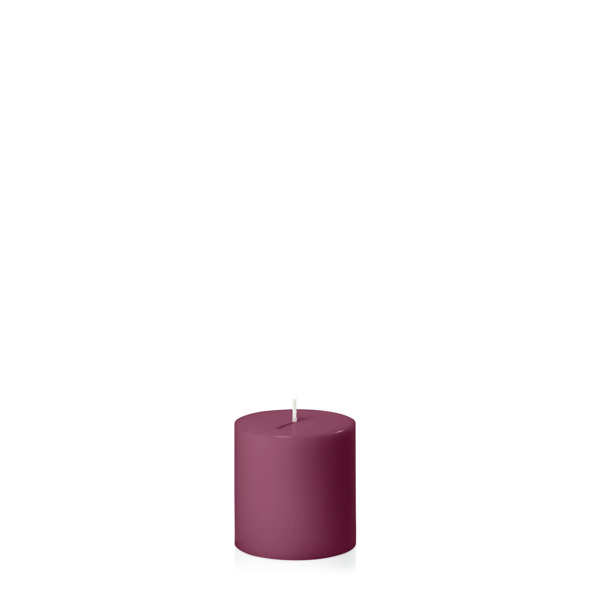 Plum 7cm x 7cm Pillar Pack of 1