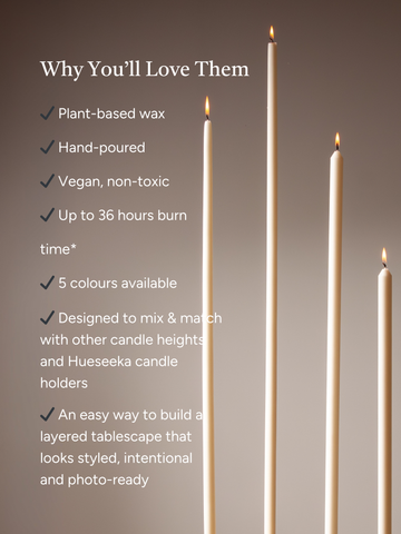 Ivory 100cm Dinner Candle Pack of 1