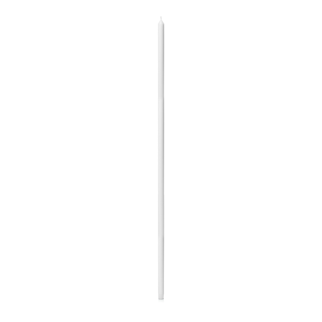 White 100cm Dinner Candles Pack of 1