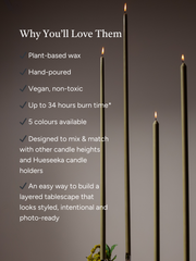 Olive 105cm Taper Candles Pack of 1