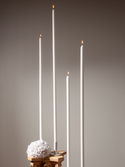 White 105cm Taper Candles Pack of 1