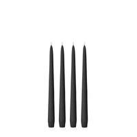 Black 25cm Taper Candles - Pack of 96