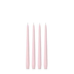 Blush Pink 25cm Taper Candles Pack of 4