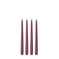 Burgundy 25cm Taper Candles