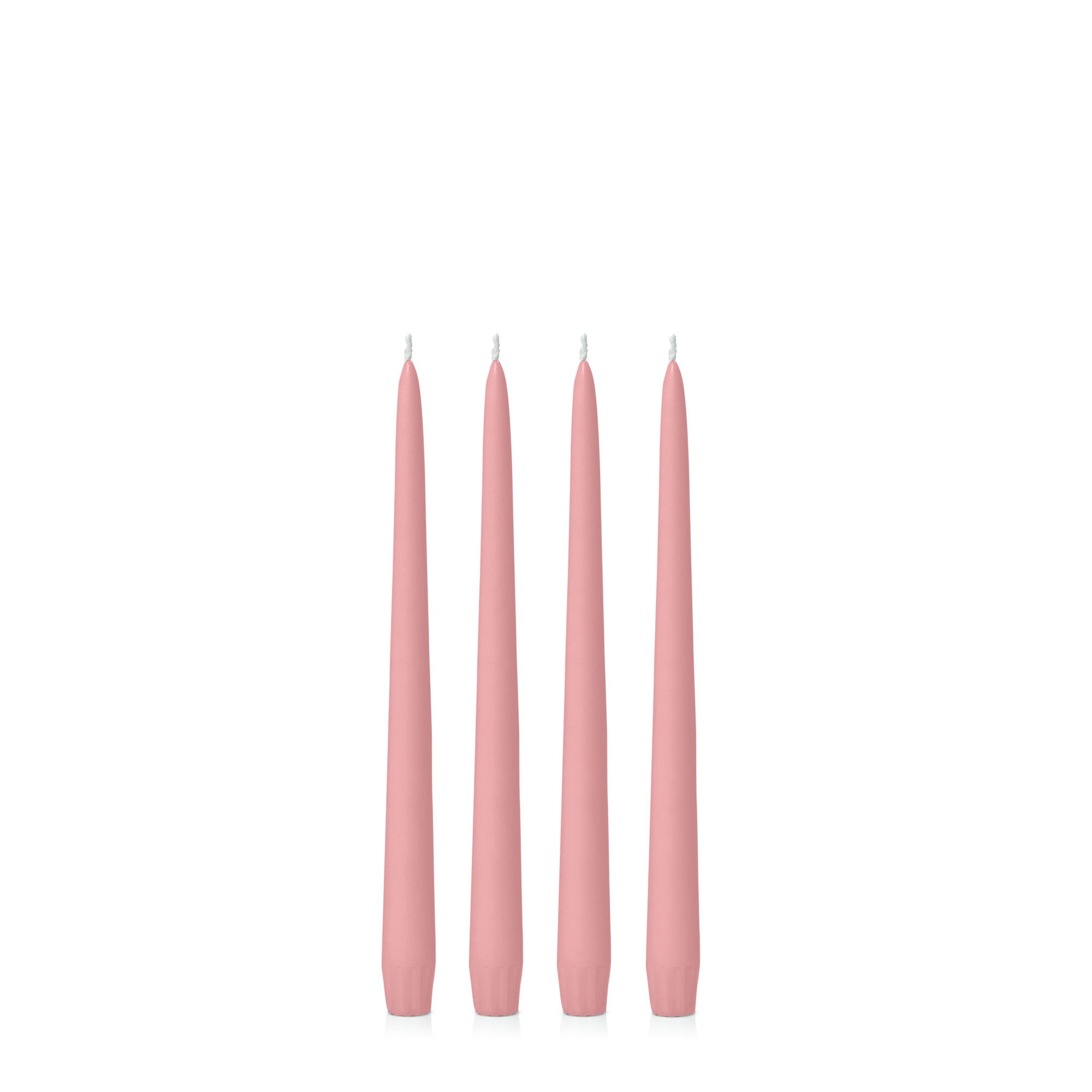 Coral Pink 25cm Taper Candles Pack of 4
