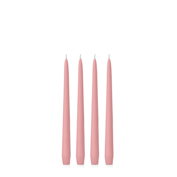 Coral Pink 25cm Taper Candles - Pack of 96