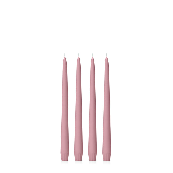 Dusty Pink 25cm Taper Candles - Pack of 96