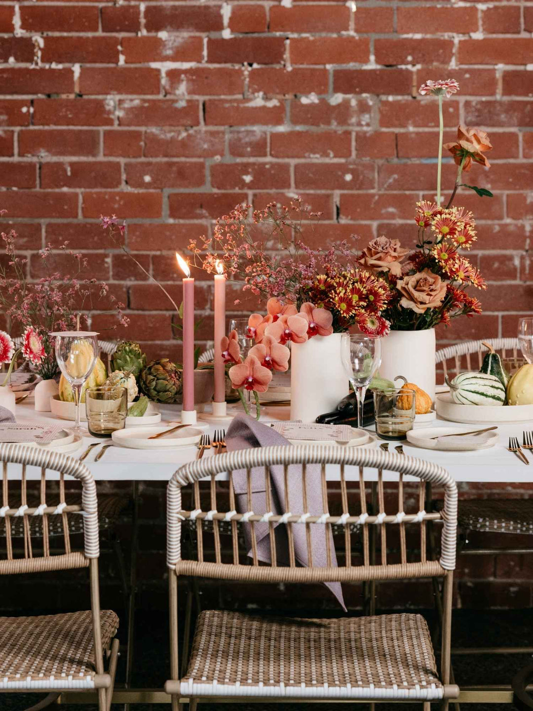 Dusty Pink 25cm Taper Candles - Pack of 96