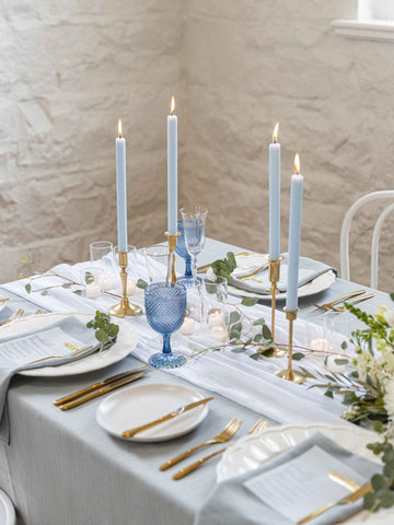 French Blue 25cm Taper Candles - Pack of 96