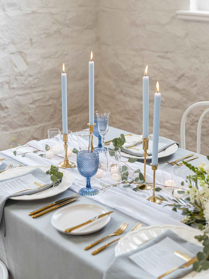French Blue 25cm Taper Candles - Pack of 96