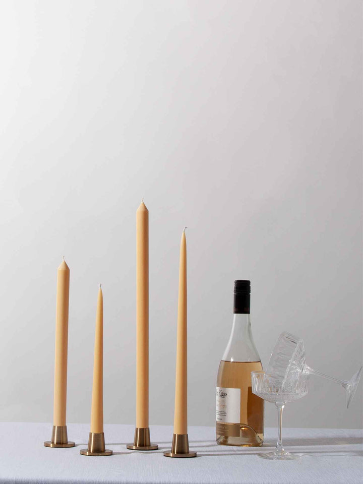 Gold 25cm Taper Candles - Pack of 96