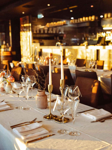 Gold 25cm Taper Candles - Pack of 96