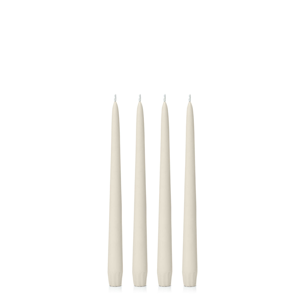 Ivory 25cm Taper Candles Pack of 4