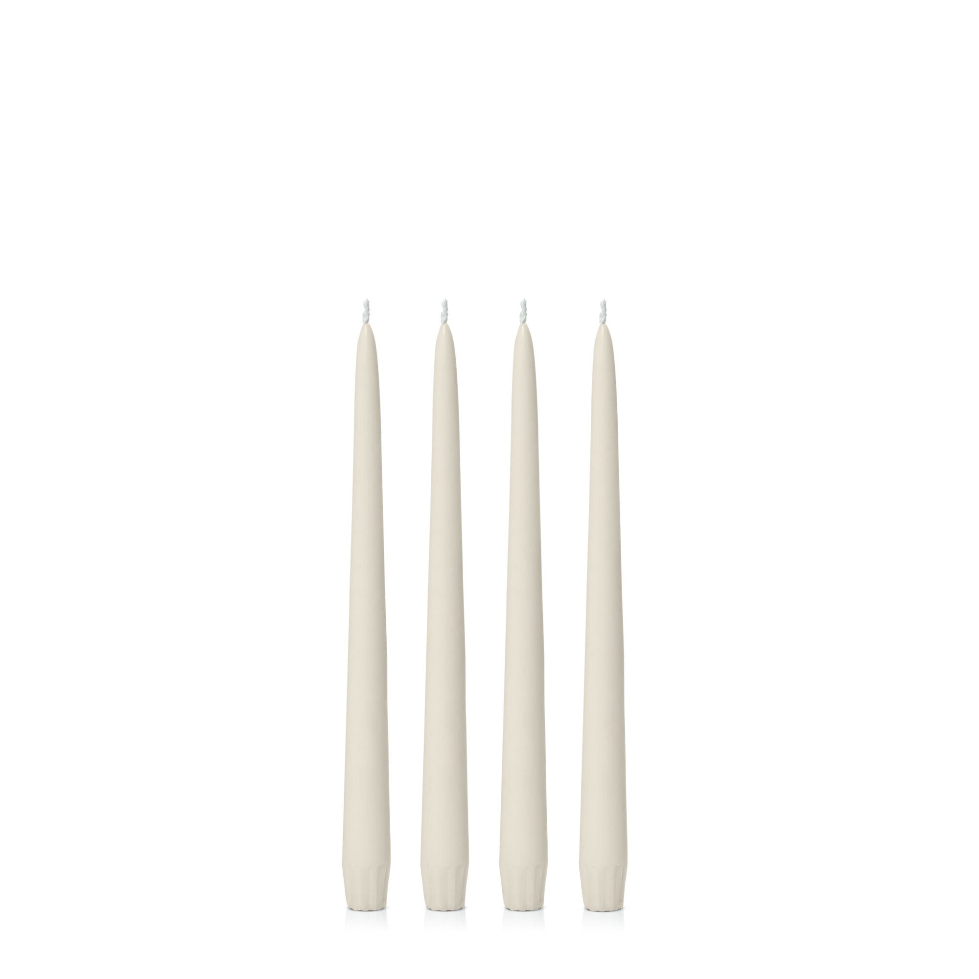 Ivory 25cm Taper Candles Pack of 4