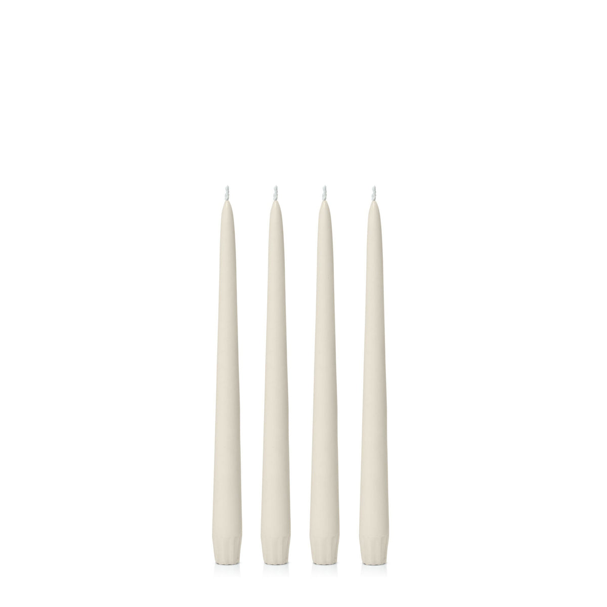 Ivory 25cm Taper Candles - Pack of 96