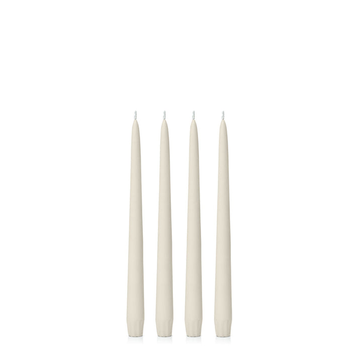 Ivory 25cm Taper Candles - Pack of 96