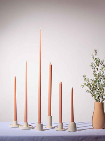 Latte 25cm Taper Candles - Pack of 96